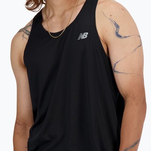 Tank top de alergare pentru bărbați New Balance Sport Essentials Singlet black