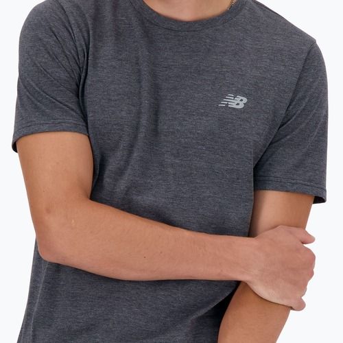 Tricou New Balance Sport Essentials Heathertech black heather pentru bărbați