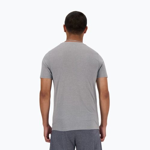 Tricou gri New Balance Sport Essentials Heathertech pentru bărbați