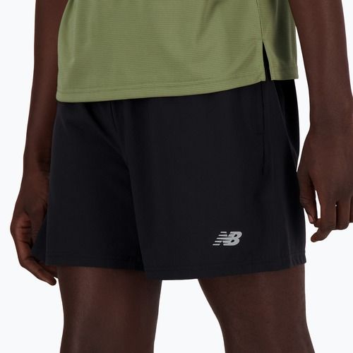 Bărbați New Balance Sport Essential căptușit 5 "pantaloni scurți de alergare negru
