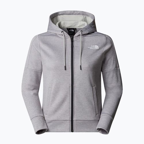 Hanorac pentru femei The North Face Reaxion Fleece Full Zip Hoodie tnf light grey heather