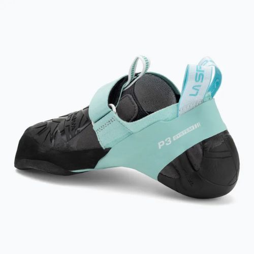 Încălțăminte de cățărare pentru femei La Sportiva Skwama Vegan carbon / turquoise