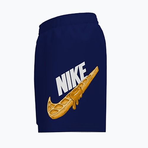 Șort de înot pentru copii Nike Swoosh Waffle 4" Volley midnight navy