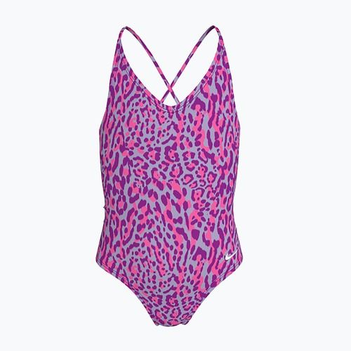 Costum de baie dintr-o piesă pentru copii Nike Wild Lace Up vivid purple