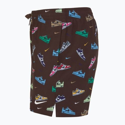 Șort de înot pentru bărbați Nike Multi Print 5" Volley baroque brown