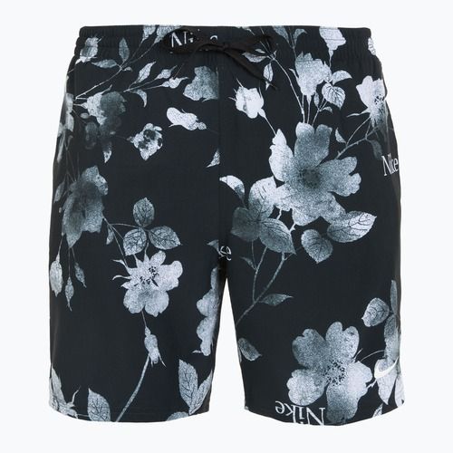 Șort de înot pentru bărbați Nike Fine Floral 7" Volley black