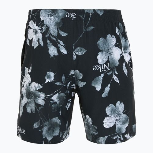 Șort de înot pentru bărbați Nike Fine Floral 7" Volley black