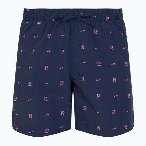 Șort de înot pentru bărbați Nike Luxe Letter 7" Volley midnight navy