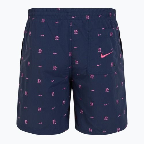 Șort de înot pentru bărbați Nike Luxe Letter 7" Volley midnight navy