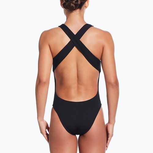 Costum de baie dintr-o piesă pentru femei Nike Elevated Essential Crossback black