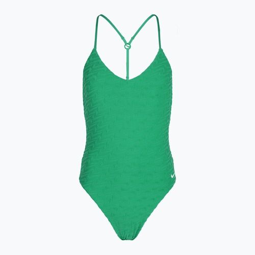 Costum de baie dintr-o piesă pentru femei Nike Swoosh Link Y-Back stadium green