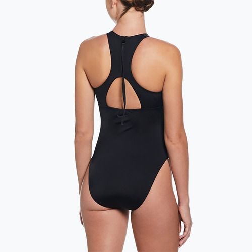 Costum de baie dintr-o piesă pentru femei Nike Hydralock Fusion Racerback black