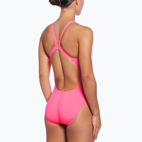 Costum de baie dintr-o piesă pentru femei Nike Hydrastrong Solid Fastback hyper pink
