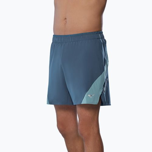 Pantaloni scurți de alergare pentru bărbați Mizuno Alpha 5.5" vintage indigo