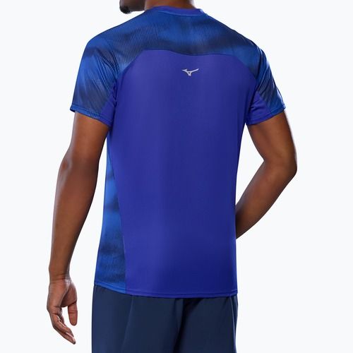 Tricou de alergare pentru bărbați Mizuno DryAeroFlow Graphic Tee reflex blue