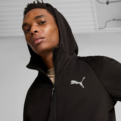 Hanorac pentru bărbați  PUMA Evostripe Warm Hoodie FZ DK puma black