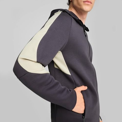 Hanorac pentru bărbați PUMA Evostripe Hoodie FZ DK galactic gr