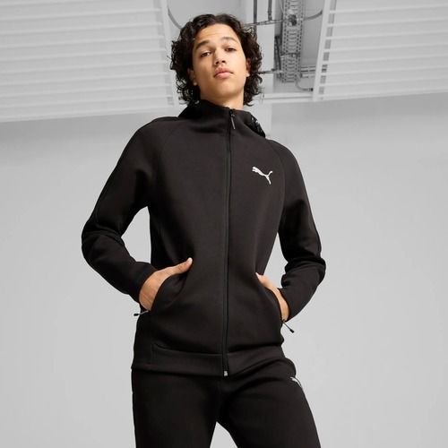 Hanorac pentru bărbați  PUMA Evostripe Hoodie FZ DK puma black