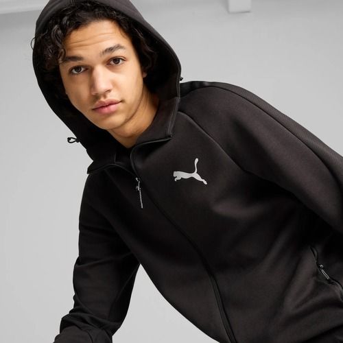 Hanorac pentru bărbați  PUMA Evostripe Hoodie FZ DK puma black