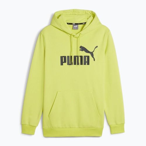 Hanorac pentru bărbați  PUMA Essentials Big Logo Hoodie FL lime sheen