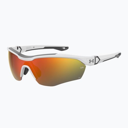 Ochelari de soare pentru bărbați Under Armour Yard Pro matte white/orange multilayer oleophobic