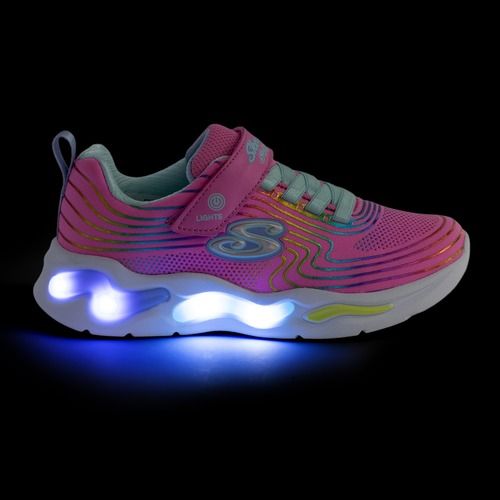 Încălțăminte pentru copii SKECHERS S-Lights Wavy Beams pink/multi