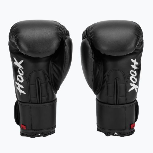 Mănuși de box  HOOK FIGHTING Ready to Fight piele negru