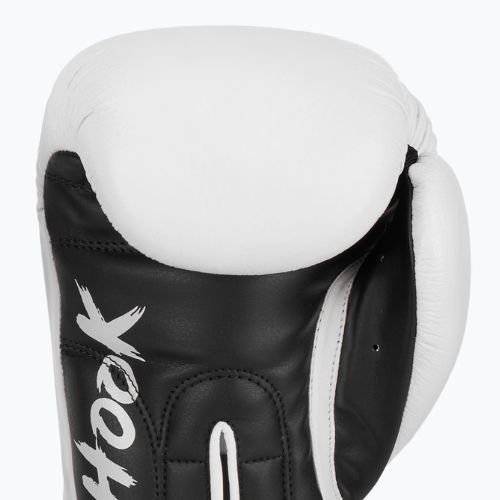 Mănuși de box HOOK FIGHTING Ready to Fight piele alb