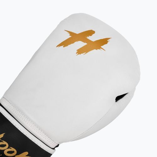 Mănuși de box HOOK FIGHTING Ready to Fight piele alb