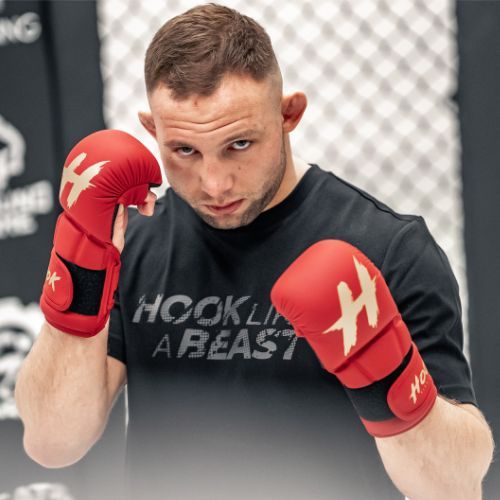 Mănuși de sparring MMA HOOK FIGHTING TX0-B4M0016 roșu