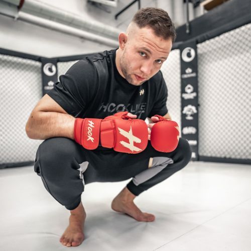 Mănuși de sparring MMA HOOK FIGHTING TX0-B4M0016 roșu
