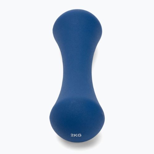 Halteră din neopren TREXO TX0-B4M010 2 kg albastru