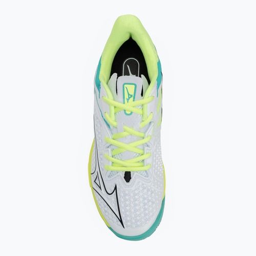 Încălțăminte de tenis pentru femei Mizuno Wave Exceed Tour 6 CC W white/black/mizuno neo lime