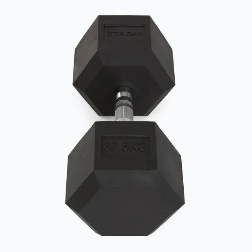 Halteră cauciucată TREXO Hex 37.5 kg