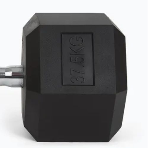 Halteră cauciucată XTREXO Hex 37.5 kg