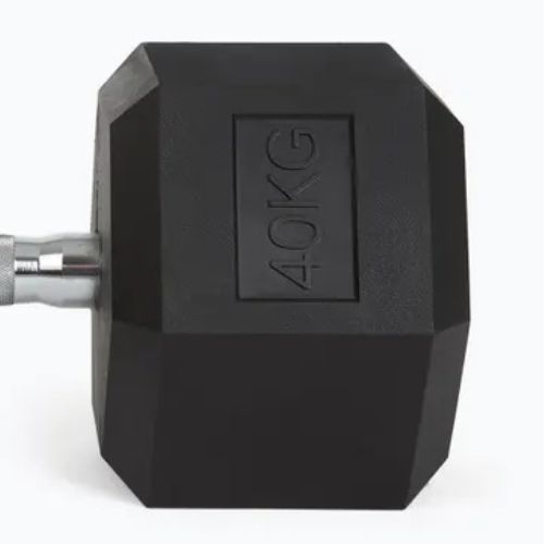 Halteră cauciucată TREXO Hex 40 kg