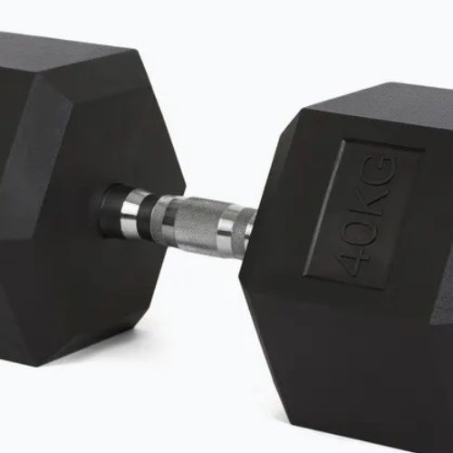 Halteră cauciucată TREXO Hex 40 kg
