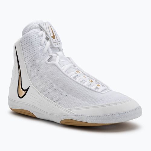Încălțăminte de lupte Nike Inflict 4 white/metalic gold/photon dust/black