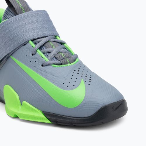 Încălțăminte pentru ridicarea greutăților Nike Savaleos ashen slate/green strike/anthracite