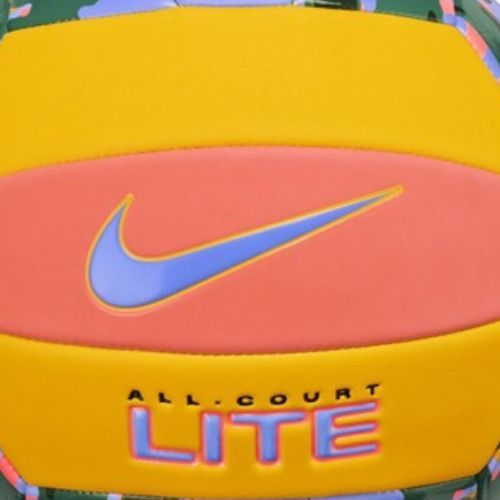 Minge de volei Nike All Court Lite Volleyball light wild mango/university gold/royal pulse mărime 5