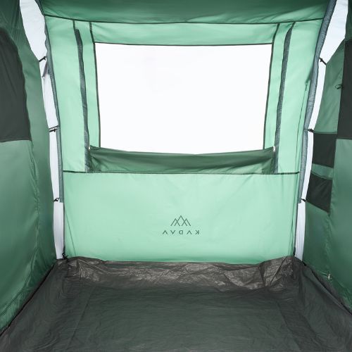Cort de camping pentru 4-persoane KADVA Kavio 4.2 verde