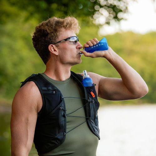 Softflask KADVA Flowbie 150 ml albastru
