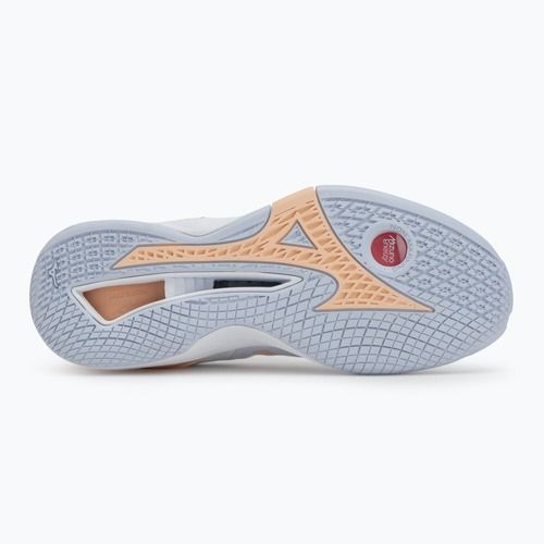 Încălțăminte de handbal pentru femei  Mizuno Wave Stealth Neo white/navy peony/peach parfait