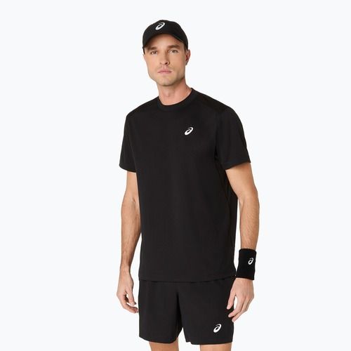 Tricou de tenis pentru bărbați ASICS Court Top performance black