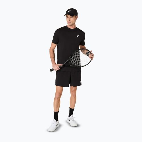 Tricou de tenis pentru bărbați ASICS Court Top performance black