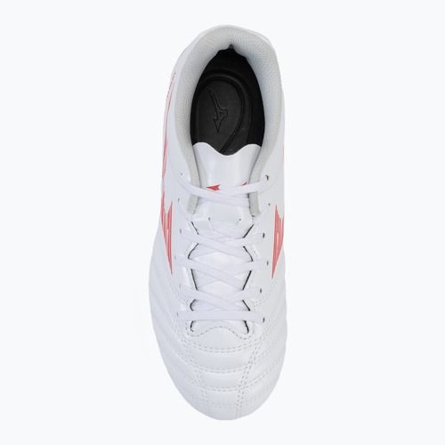 Încălțăminte de fotbal pentru copii Mizuno Monarcida Neo III Select AG white/radiant red
