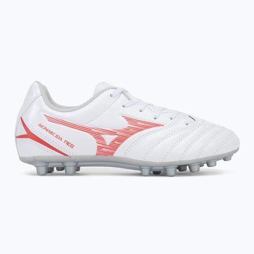 Încălțăminte de fotbal pentru copii Mizuno Monarcida Neo III Select AG white/radiant red