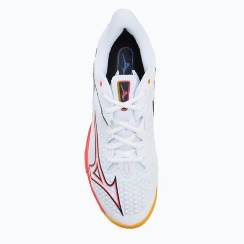 Încălțăminte de tenis Mizuno Wave Exceed Tour 6 CC white/baritone blue/fiery coral 2
