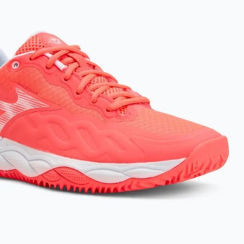 Încălțăminte de tenis pentru femei Mizuno Wave Enforce Court CC W calypso coral/white/barely pink