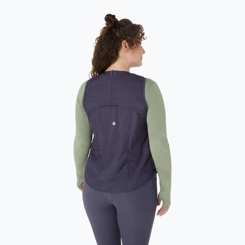 Vestă de alergare pentru femei ASICS Nagino Run Padded Gilet indigo fog